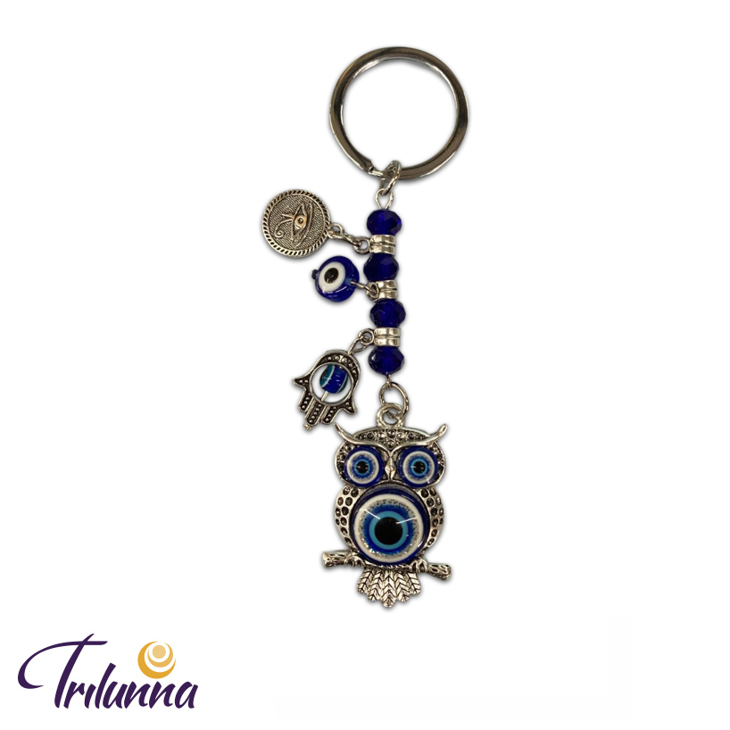 Chaveiro 12cm Olho Grego/Coruja/Olho Hórus