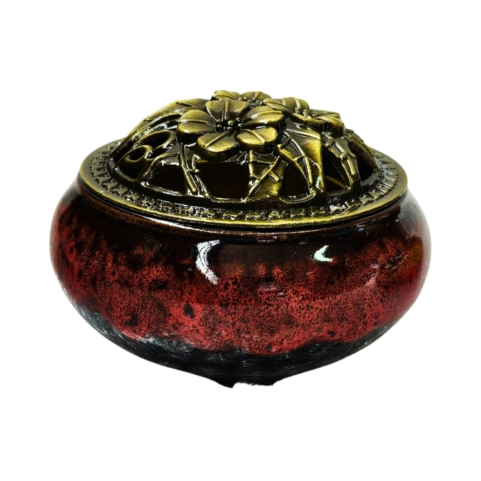 Turibulo de Cerâmica Terracota 09cm