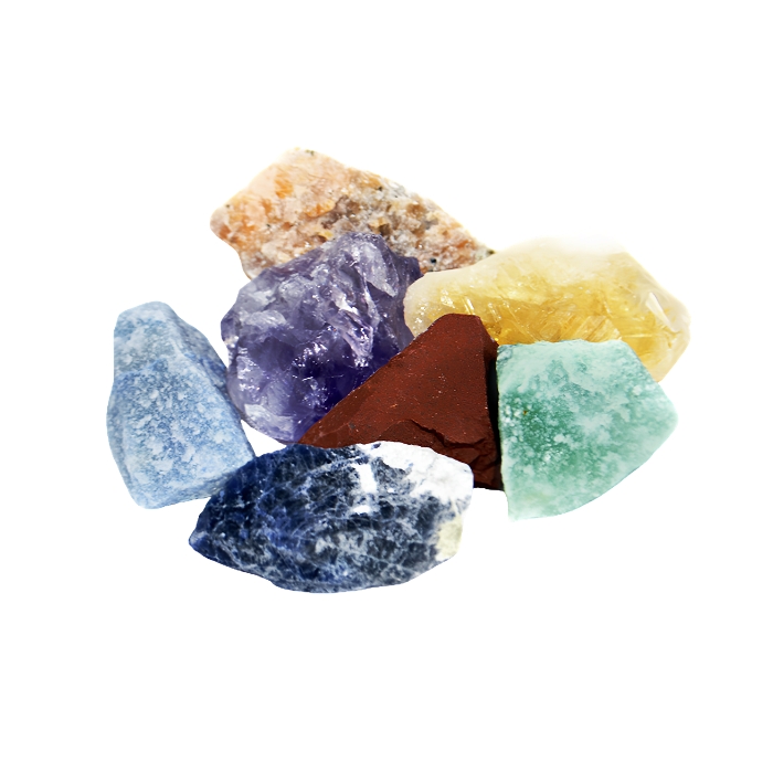 Pedras Chakras Brutas - Kit